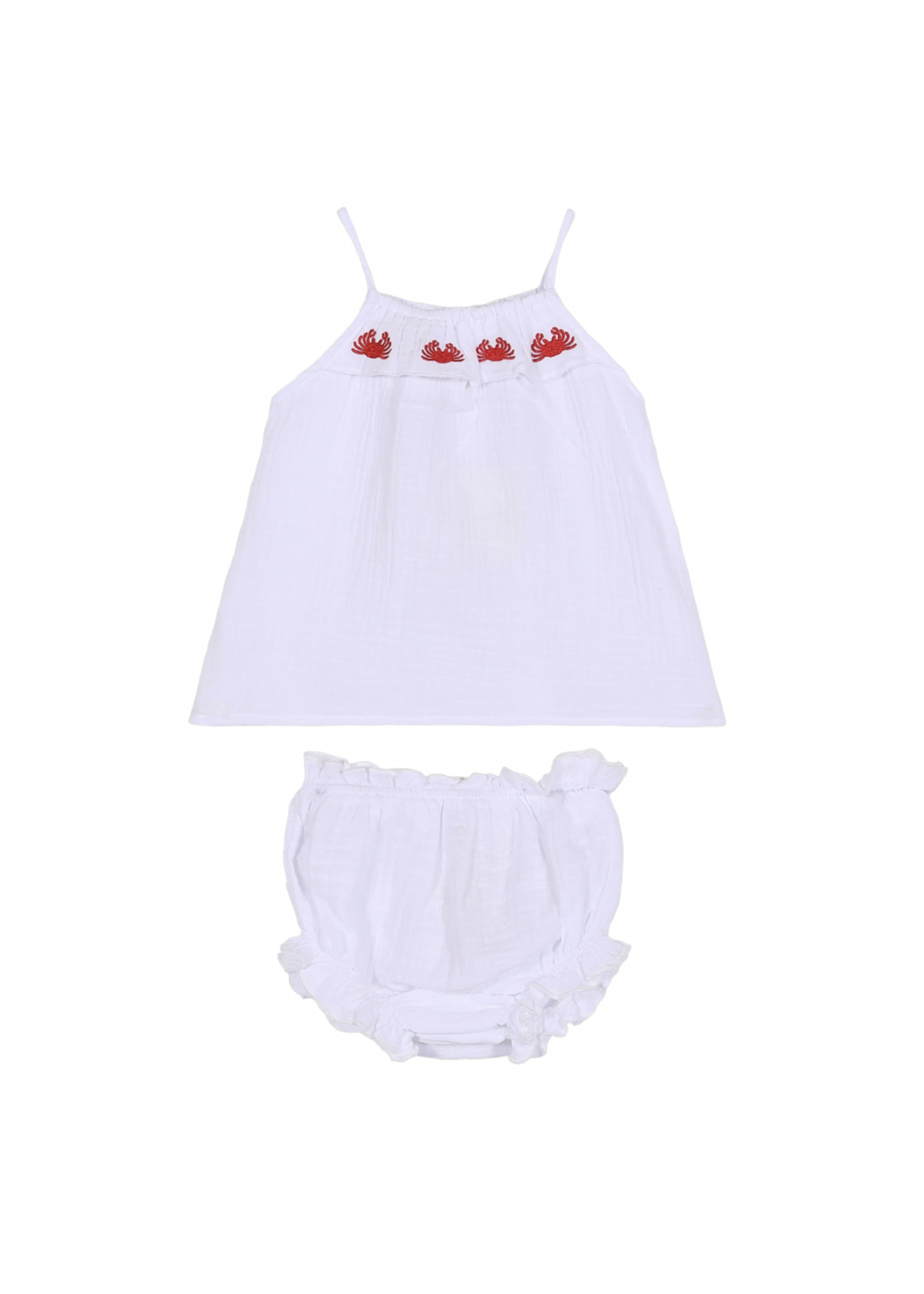 Elitaire Petite Alice Set in Crabs Embroidery