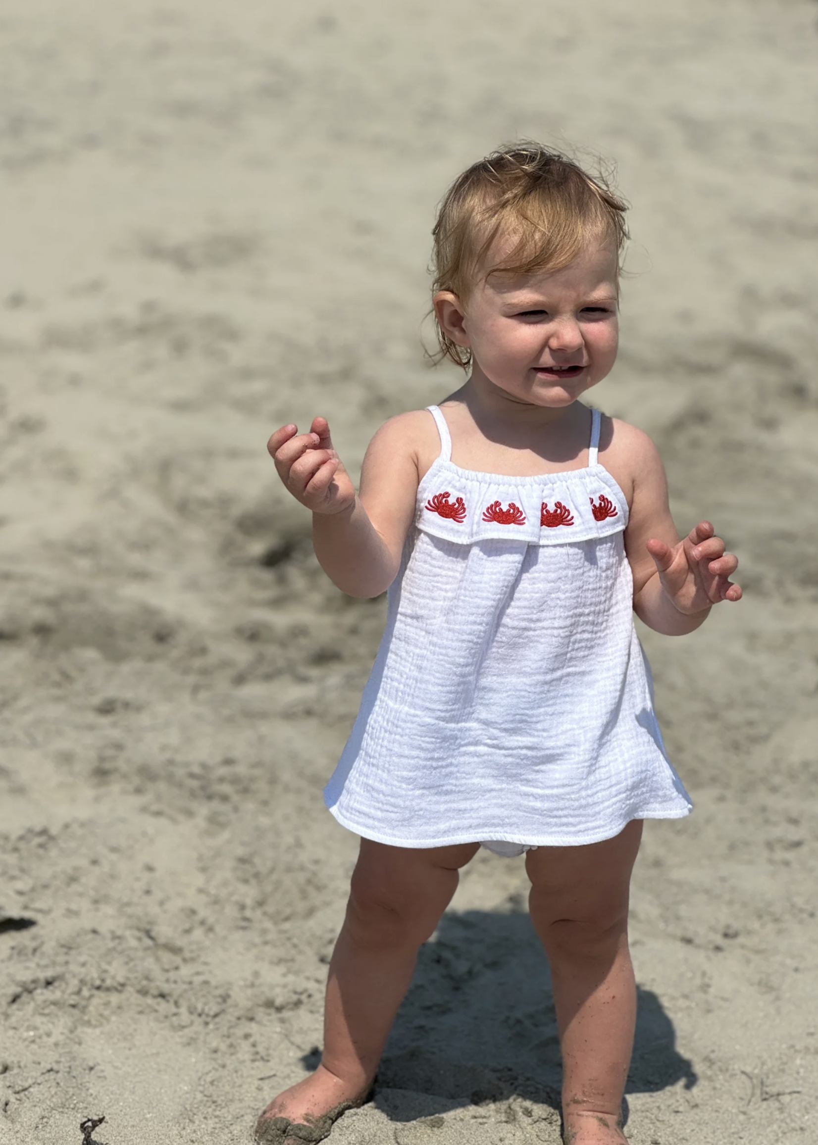 Elitaire Petite Alice Set in Crabs Embroidery