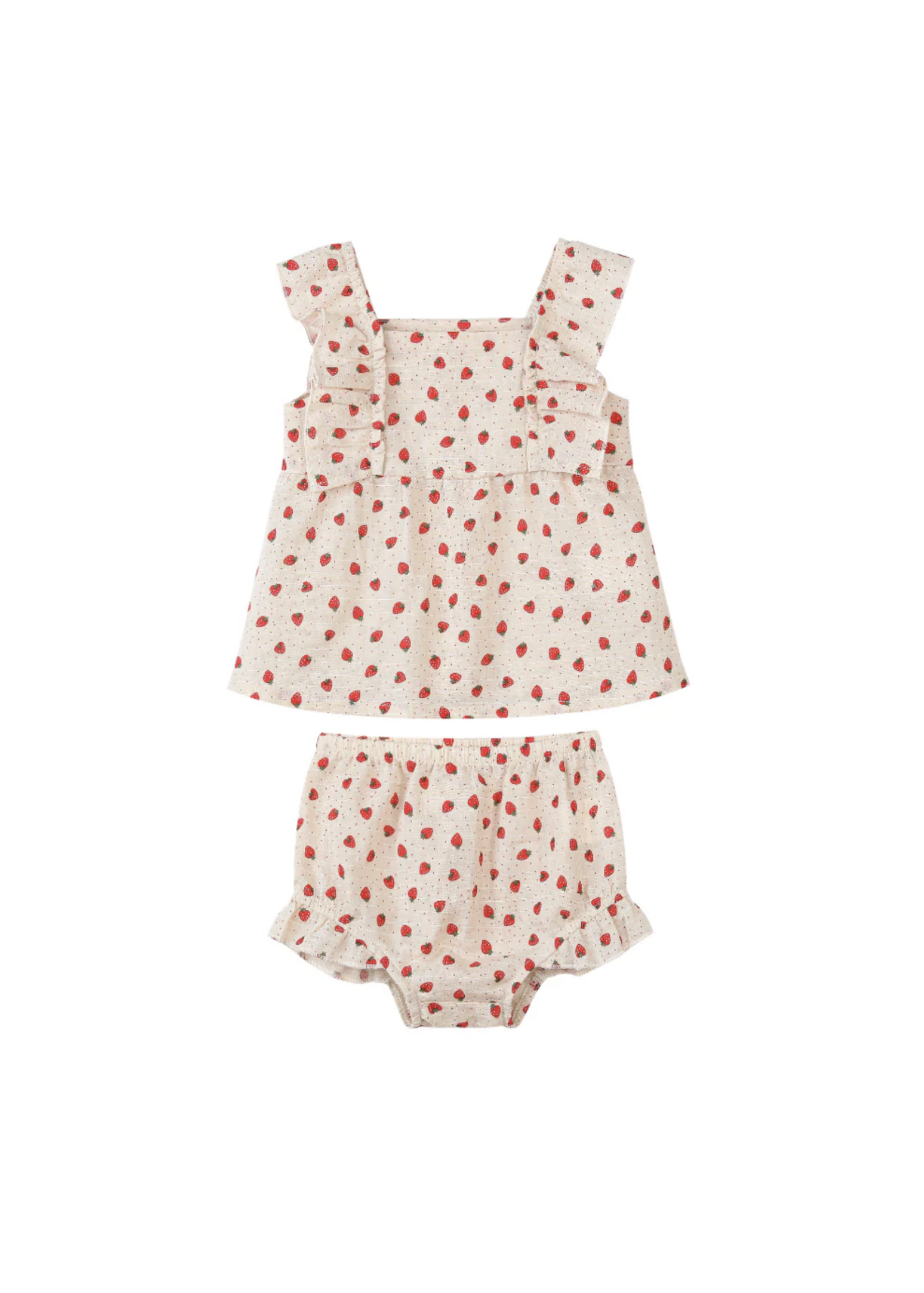 Elitaire Petite Ellie Set in Oatmeal Strawberries