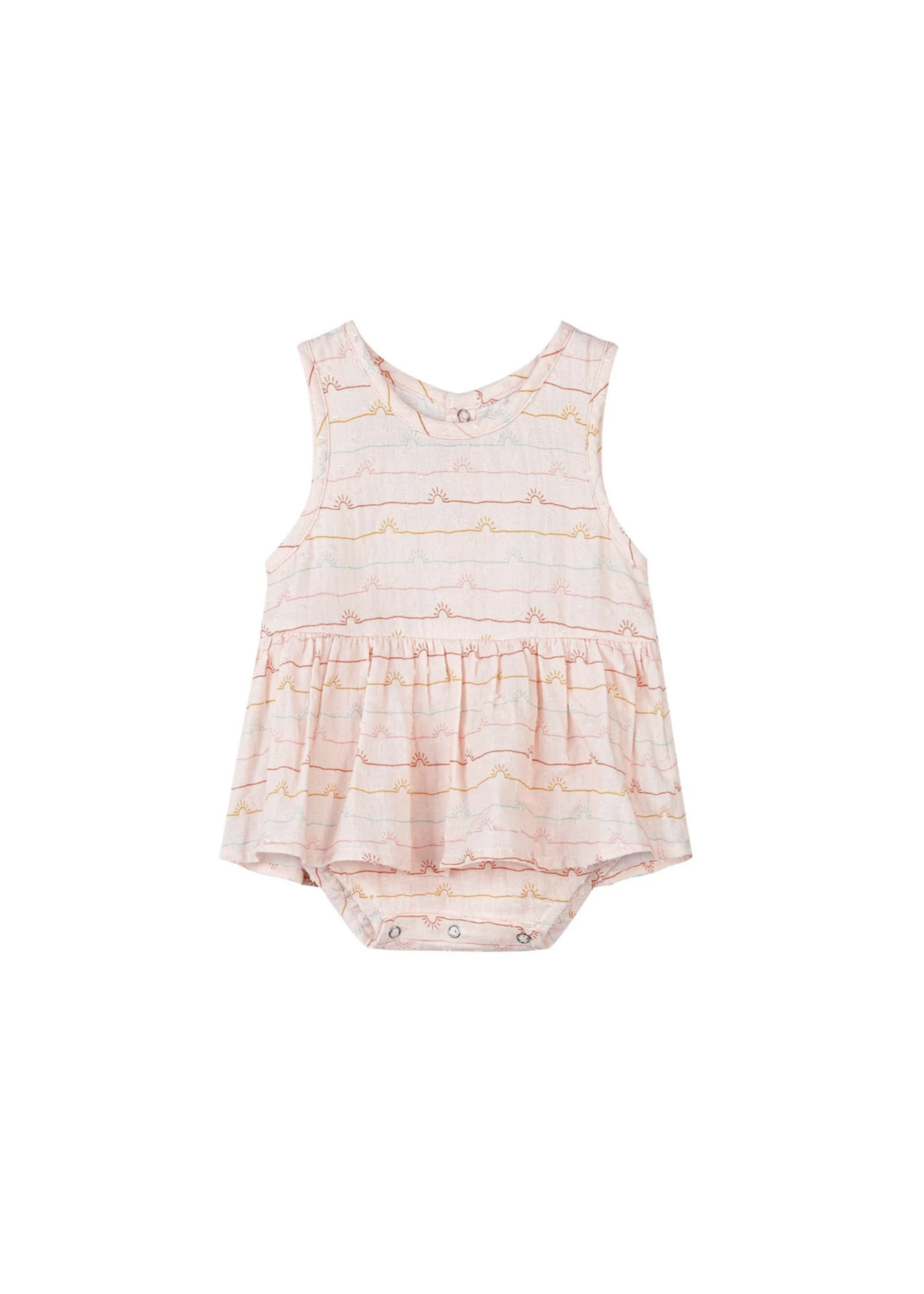 Elitaire Petite Nellie Onesie Dress in Sunset