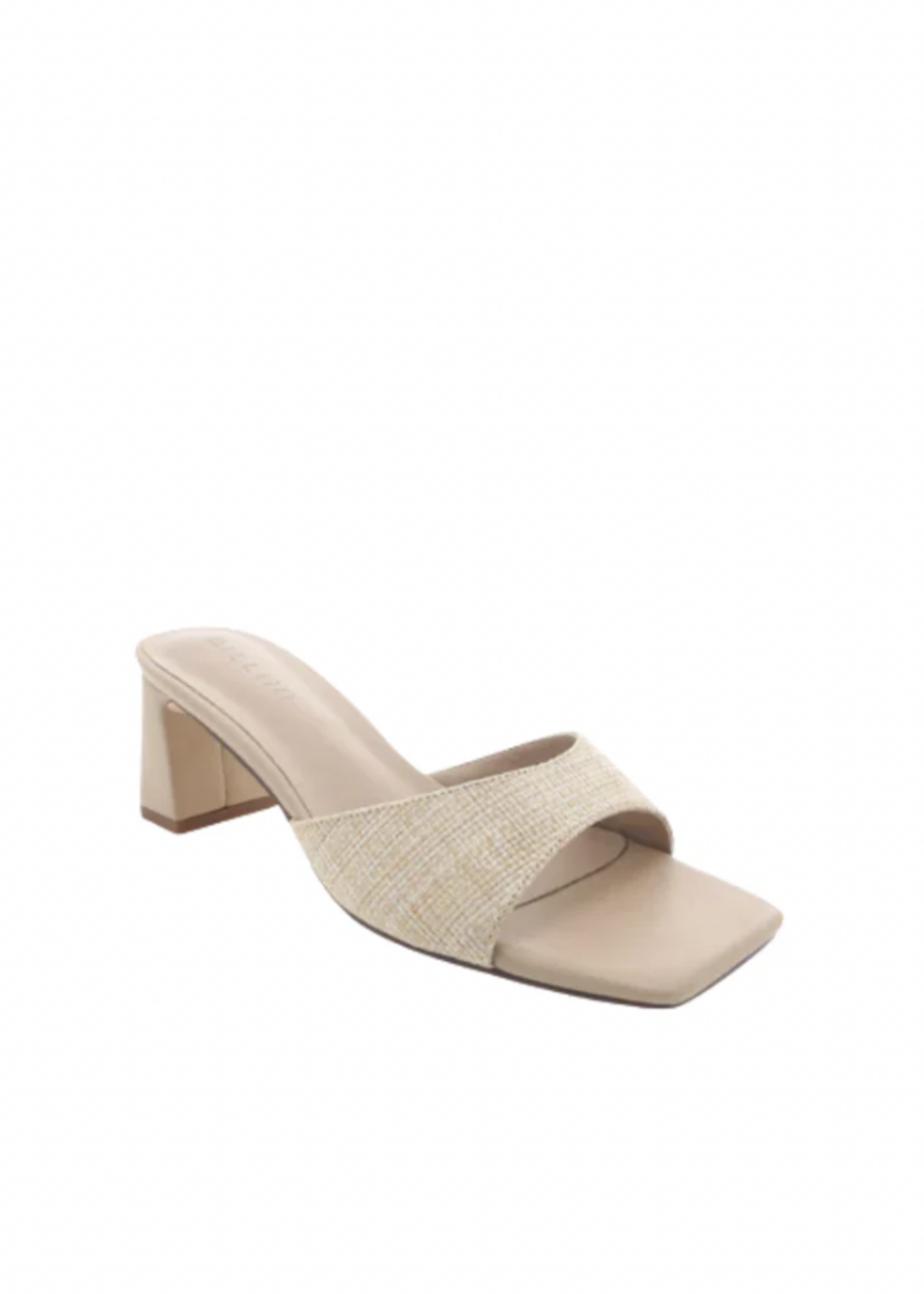 Elitaire Boutique Freda Raffia Block Heel