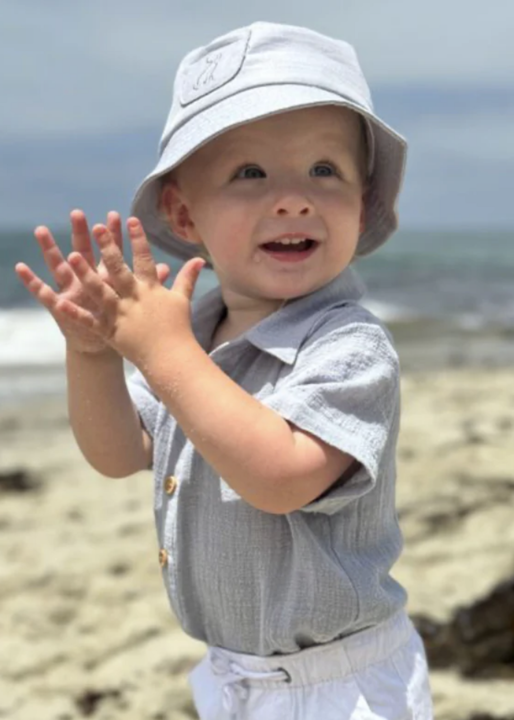 Elitaire Petite Bucket Hat in Grey