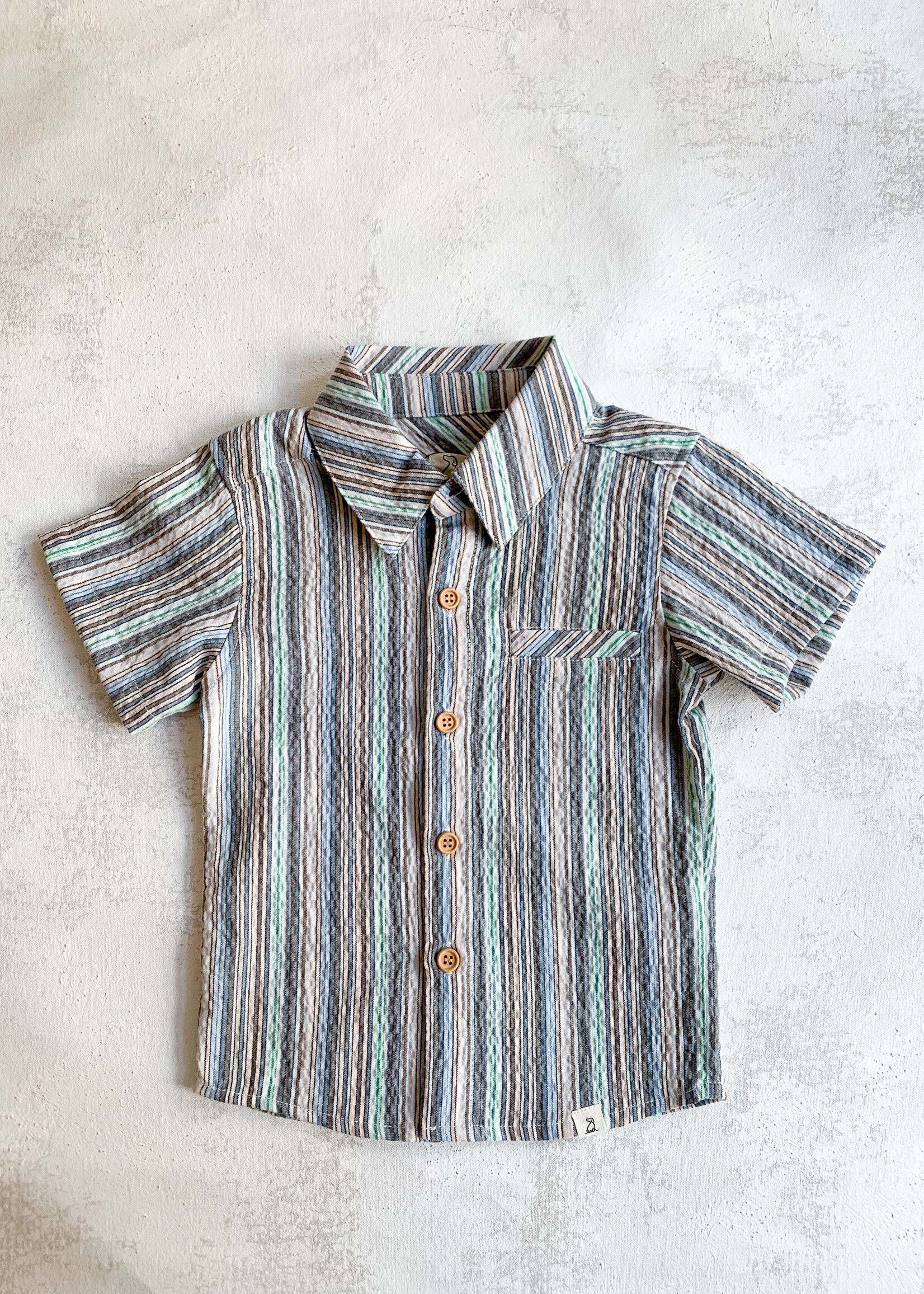 Elitaire Petite Newport Onesie/Shirt in Multi Stripe