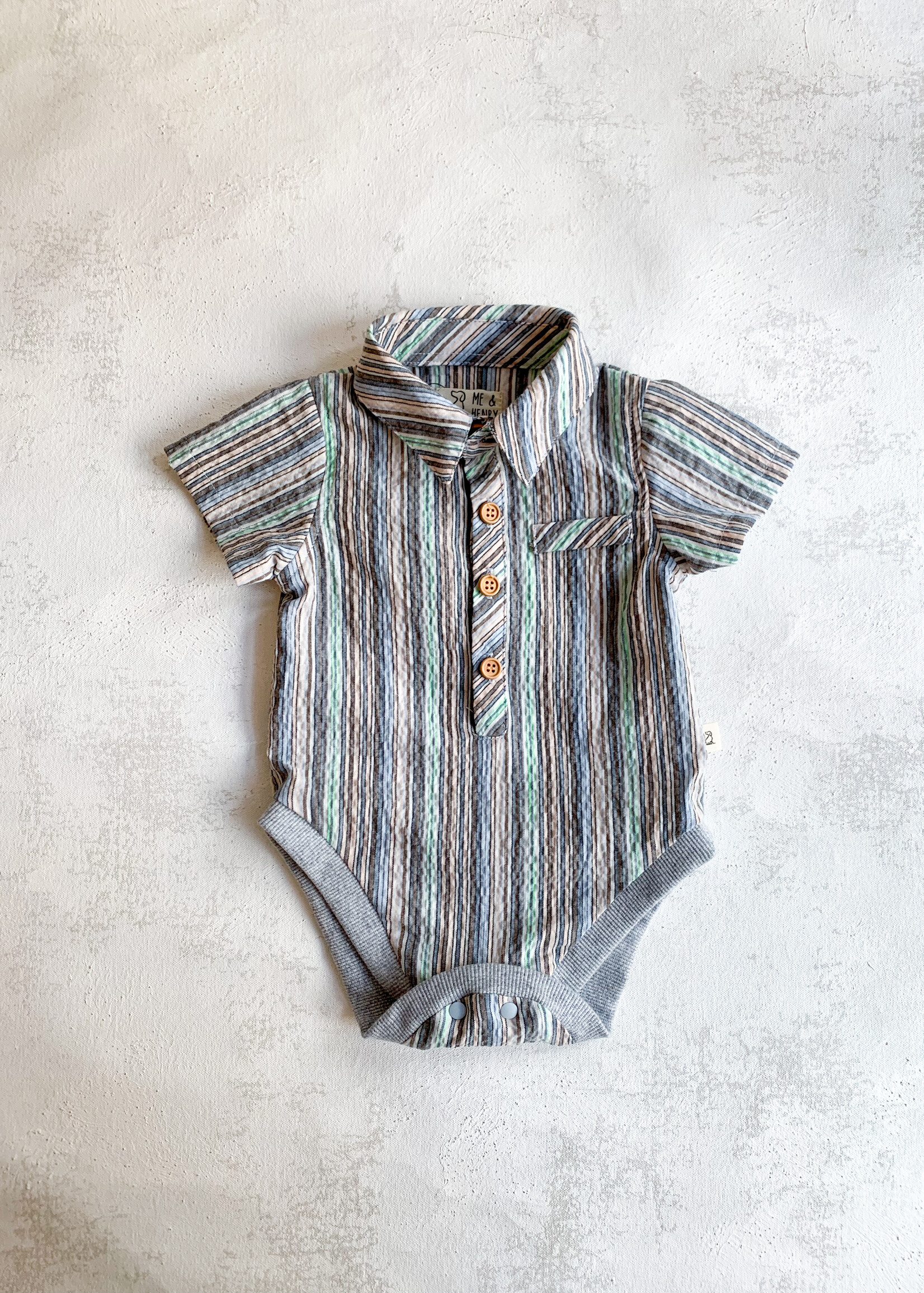 Elitaire Petite Newport Onesie/Shirt in Multi Stripe