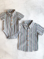 Elitaire Petite Newport Onesie/Shirt in Multi Stripe