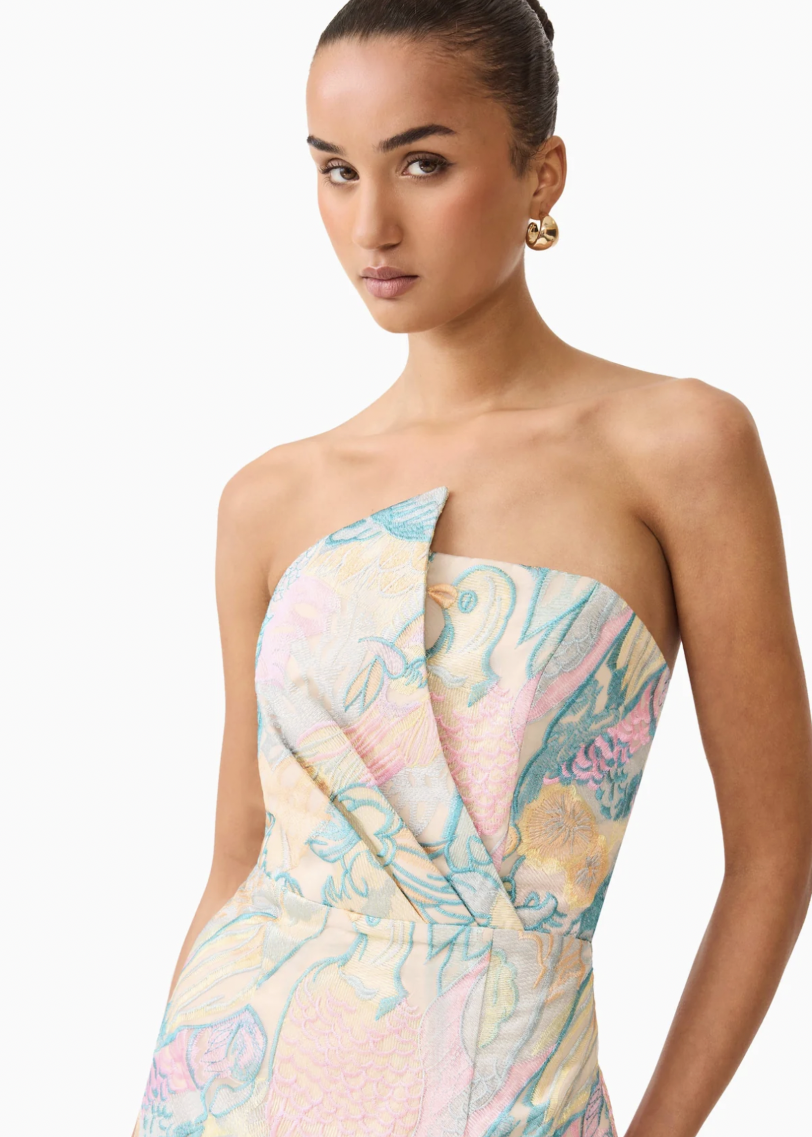 Elitaire Boutique Taliah Asymmetrical Mini Dress