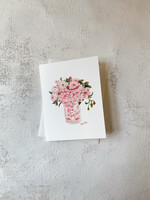 Elitaire Boutique Pink Delight Floral Vase Card