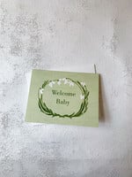 Elitaire Boutique Green Snowdrop Meadow Baby Card