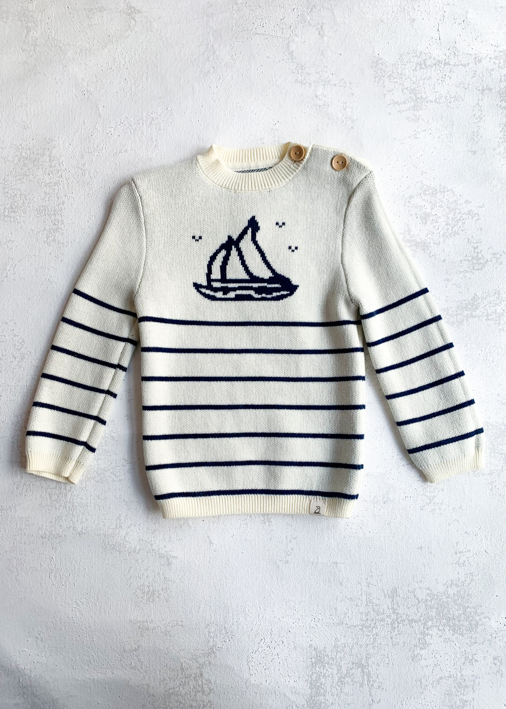 Elitaire Petite Boat Striped Sweater