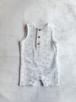 Elitaire Petite Arlo Romper in White Whales