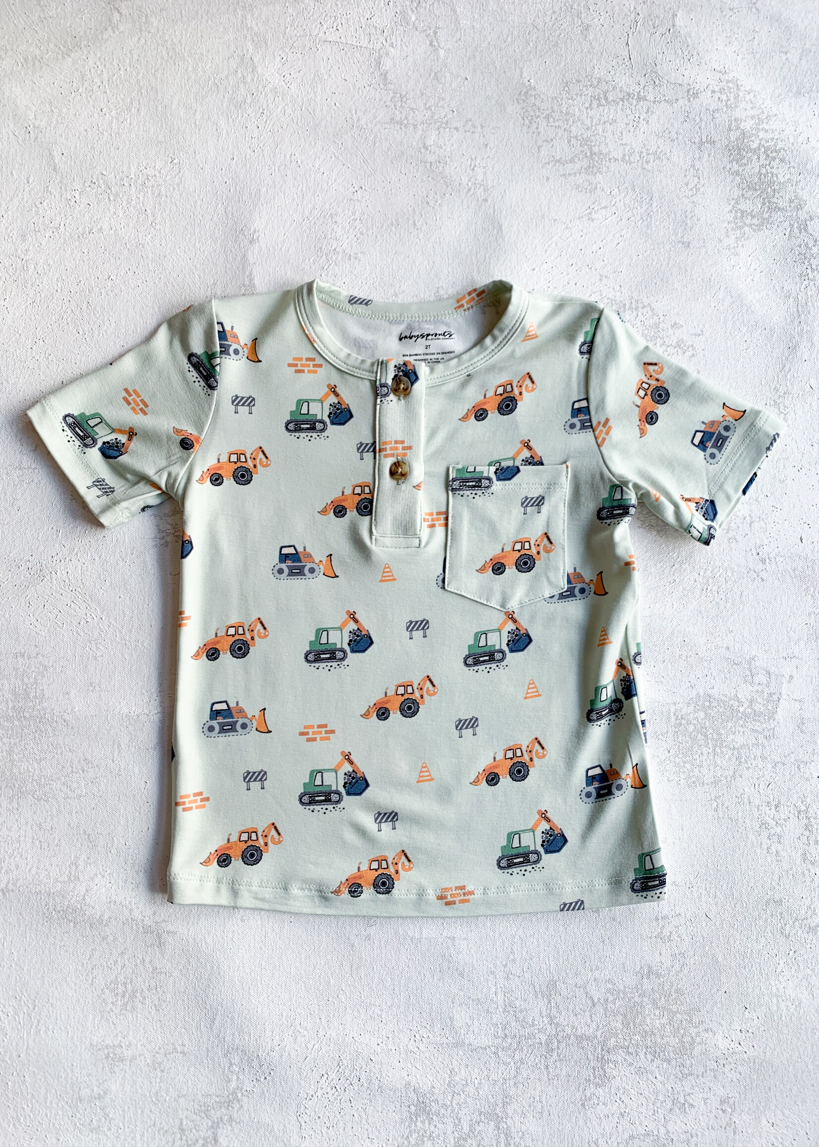 Elitaire Petite Construction Henley Shirt