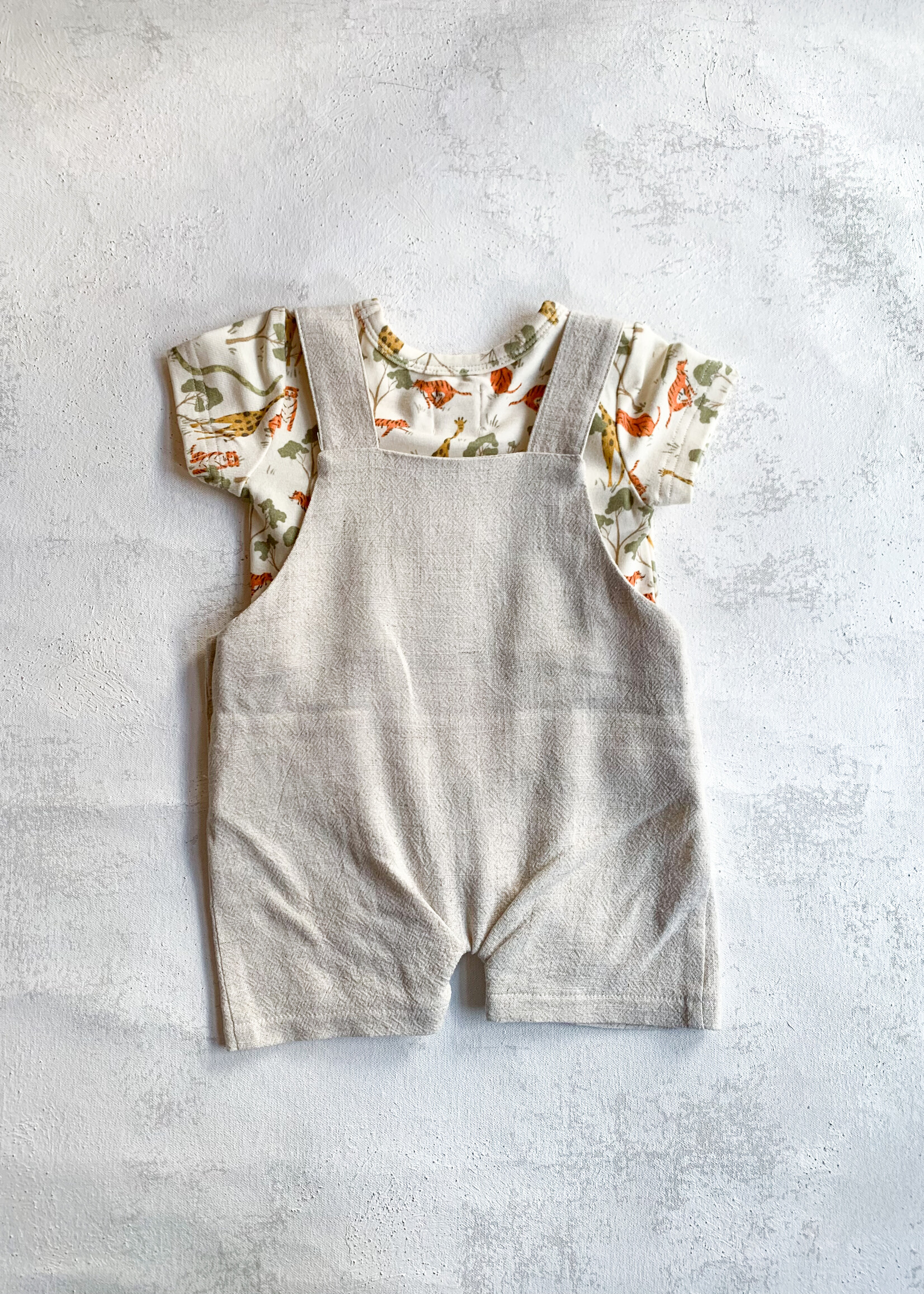 Elitaire Petite Wella Overalls Set in Safari