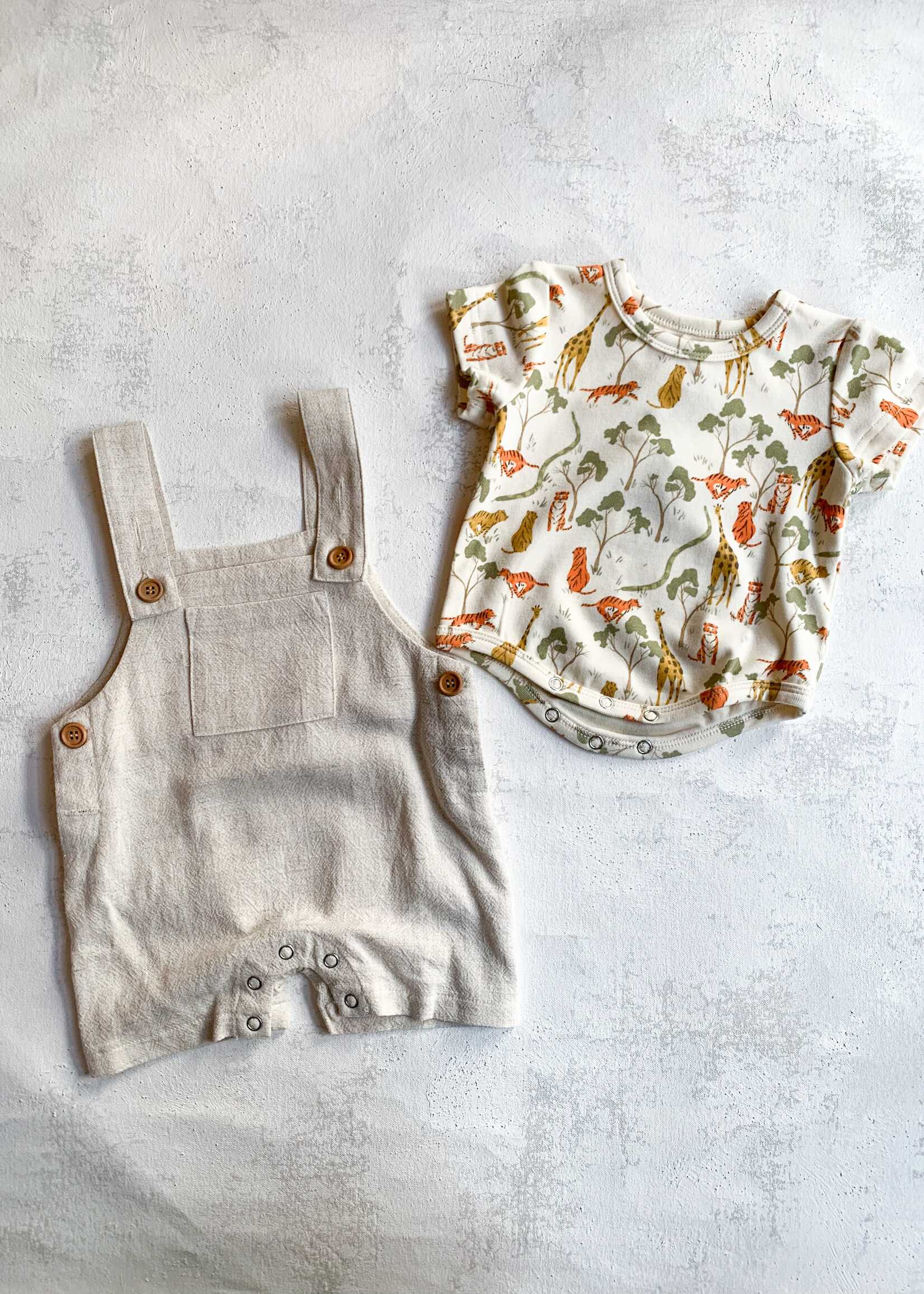 Elitaire Petite Wella Overalls Set in Safari