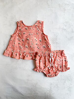Elitaire Petite Aria Set in Peach Floral