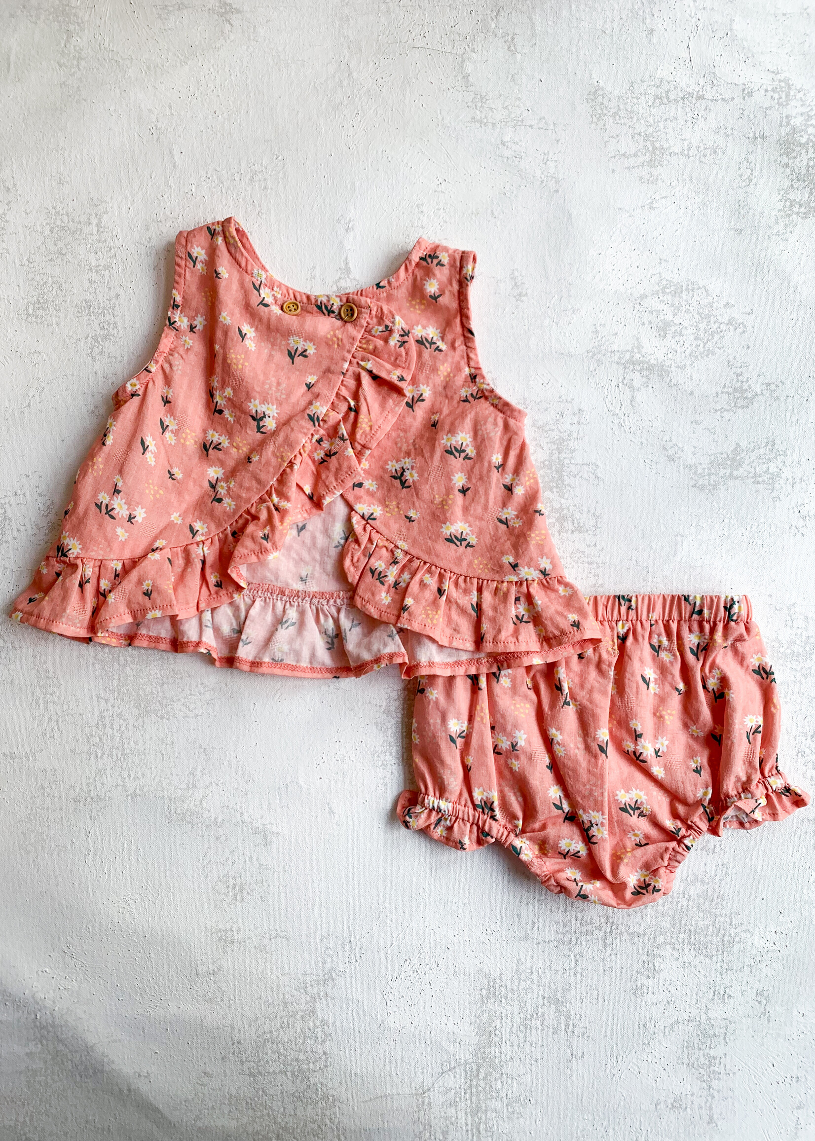 Elitaire Petite Aria Set in Peach Floral