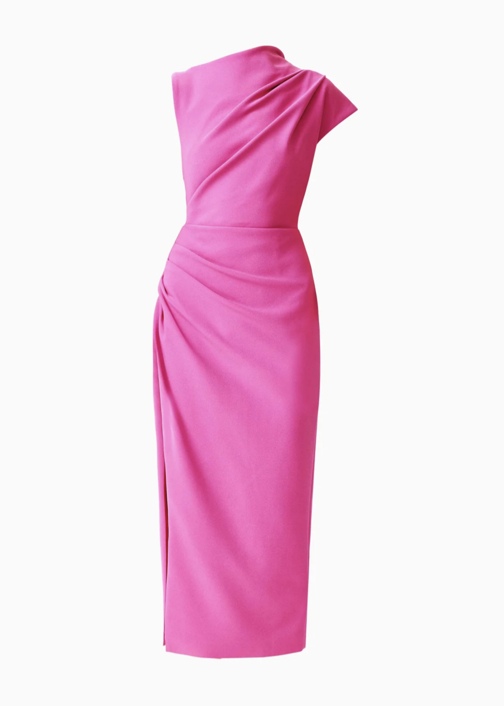 Elitaire Boutique Chantal Asymmetrical Midi Dress