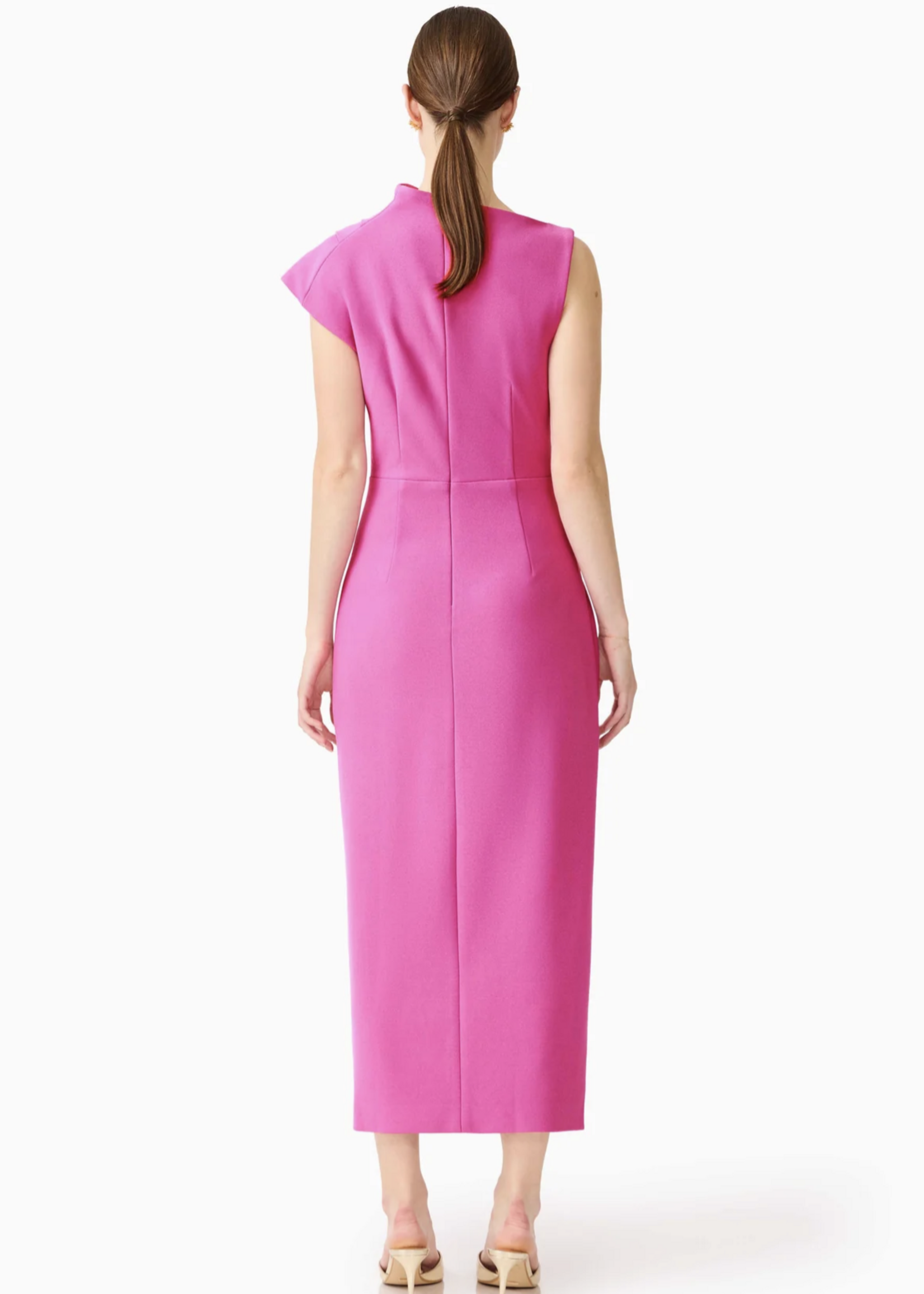 Elitaire Boutique Chantal Asymmetrical Midi Dress