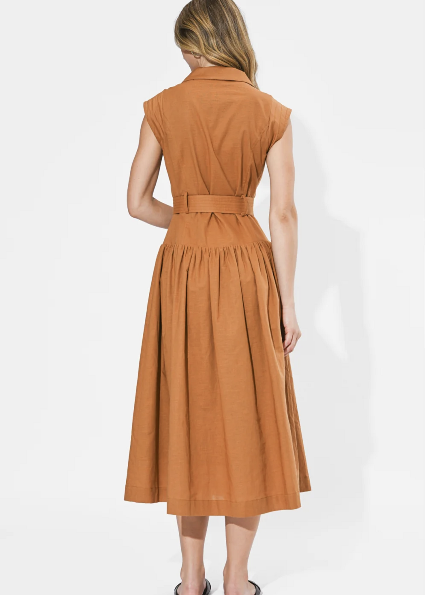 Elitaire Boutique Kennedy Midi Shirt Dress