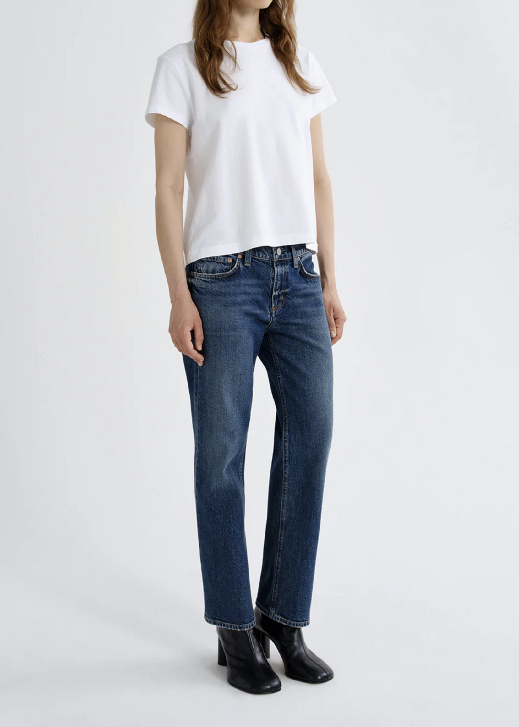 Elitaire Boutique Low Rise Stovepipe in Slick