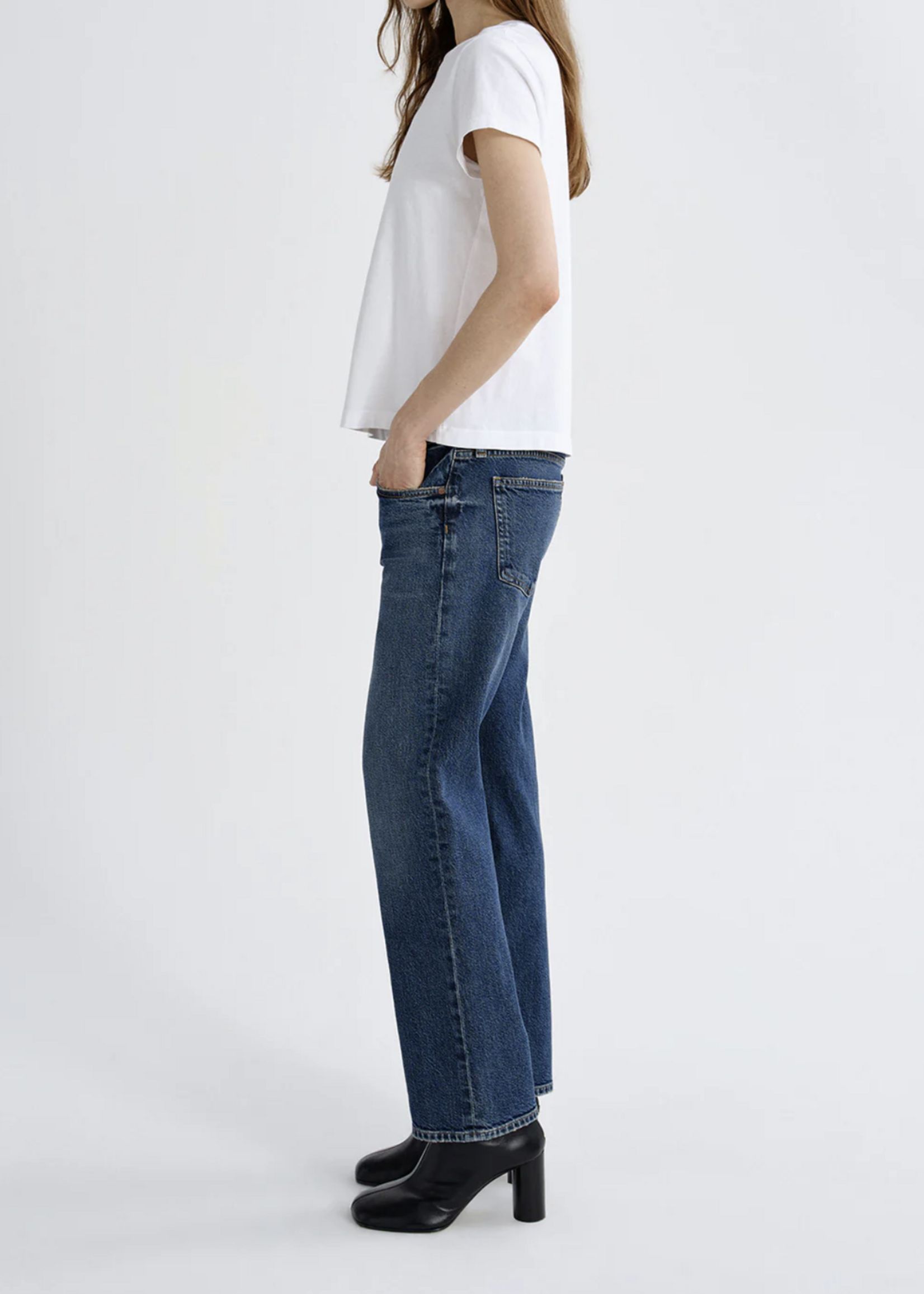Elitaire Boutique Low Rise Stovepipe in Slick
