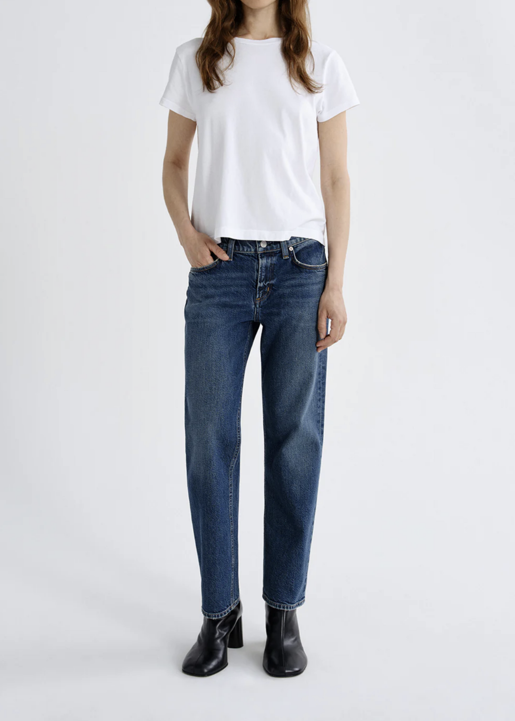 Elitaire Boutique Low Rise Stovepipe in Slick