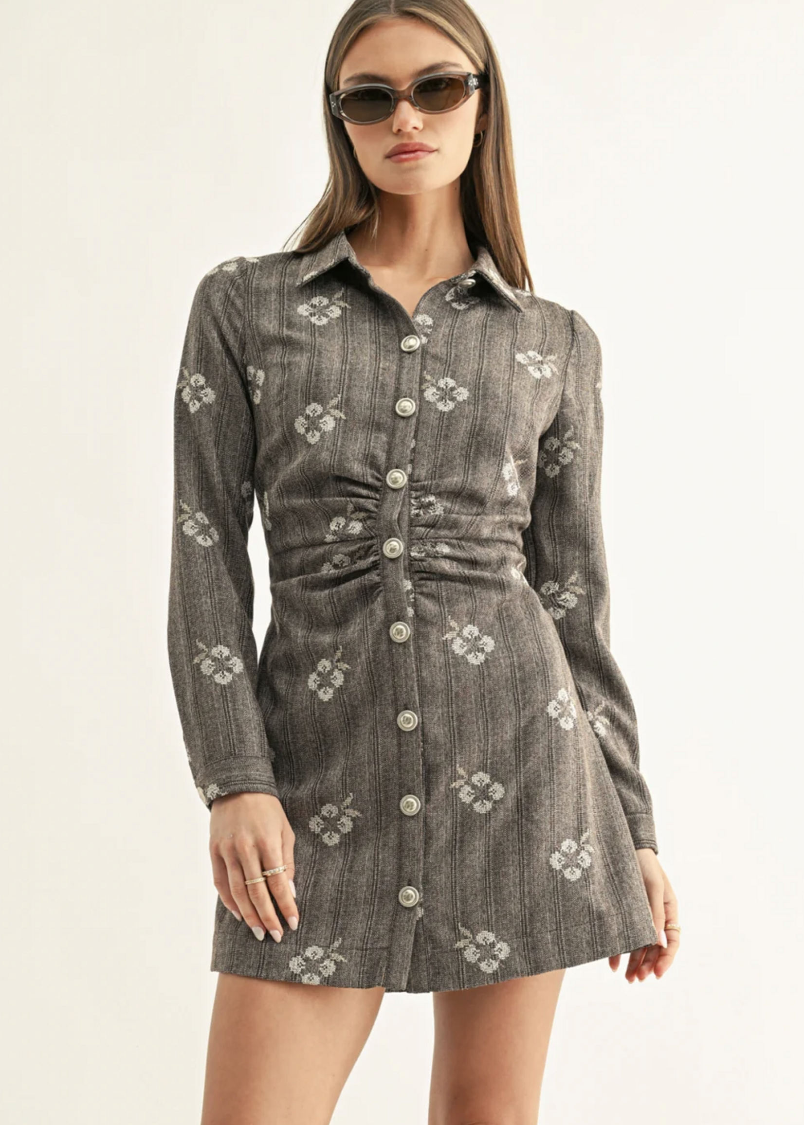 Elitaire Boutique Nina Mini Shirt Dress