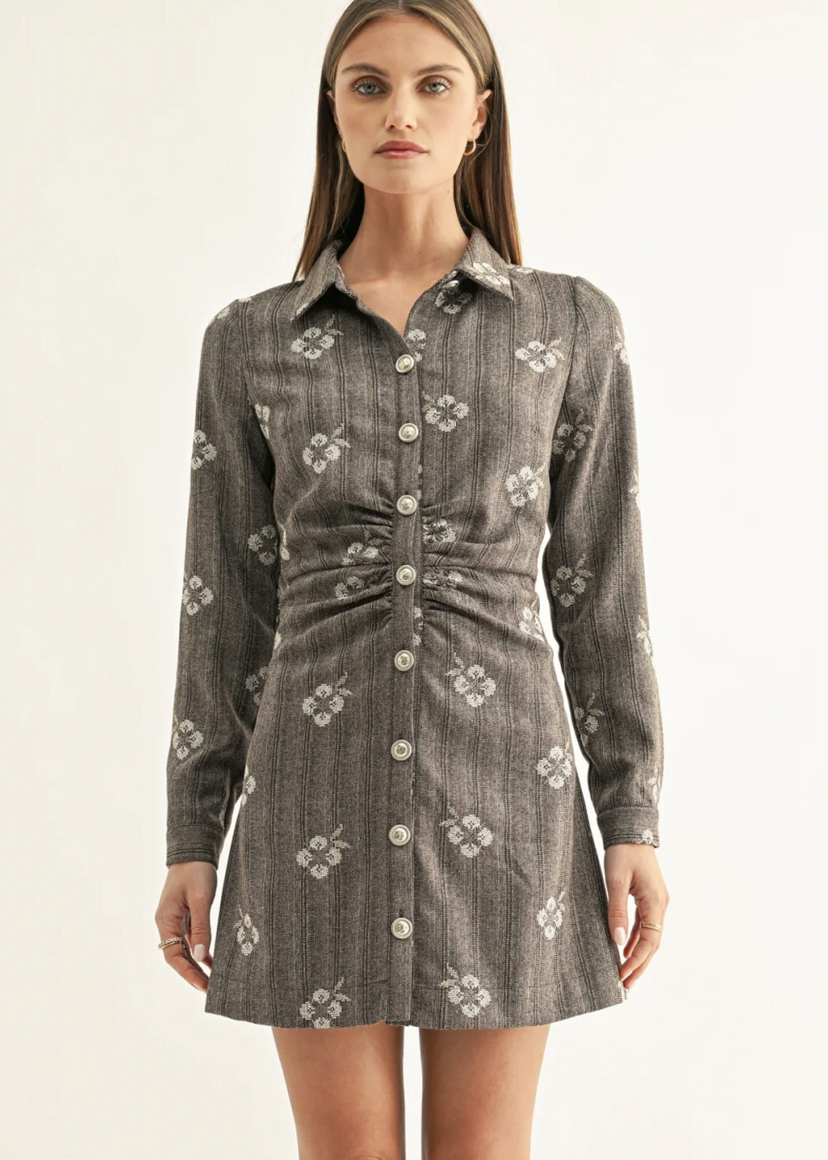 Elitaire Boutique Nina Mini Shirt Dress