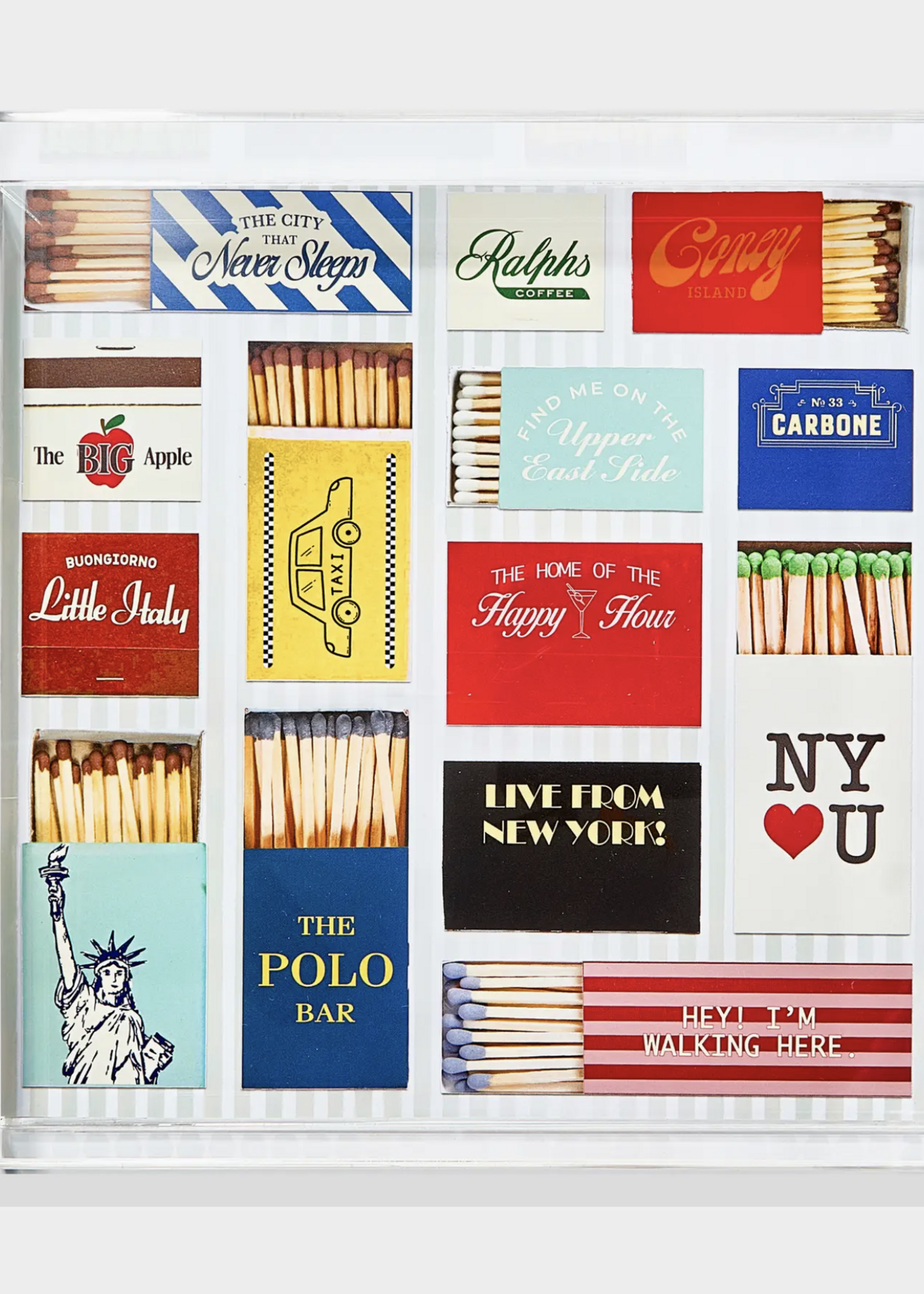 Elitaire Boutique New York Matchbook Large Tray