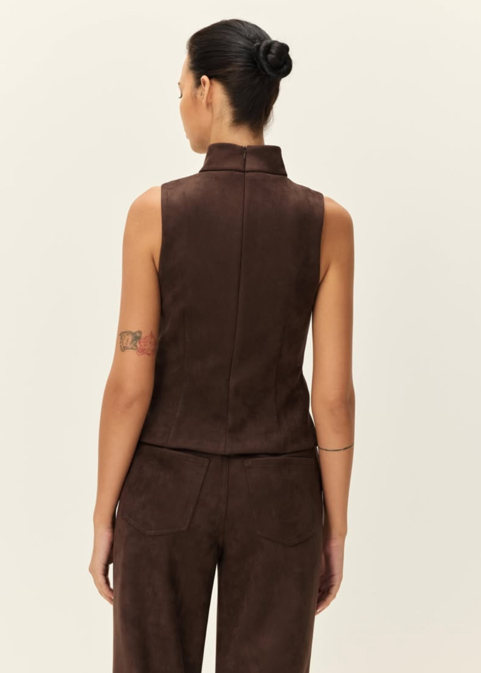 Elitaire Boutique Etienne Faux Suede Top