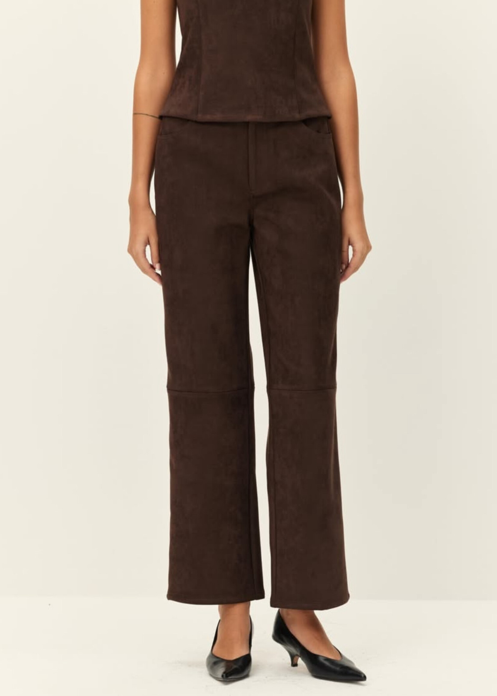 Elitaire Boutique Etienne Faux Suede Pants
