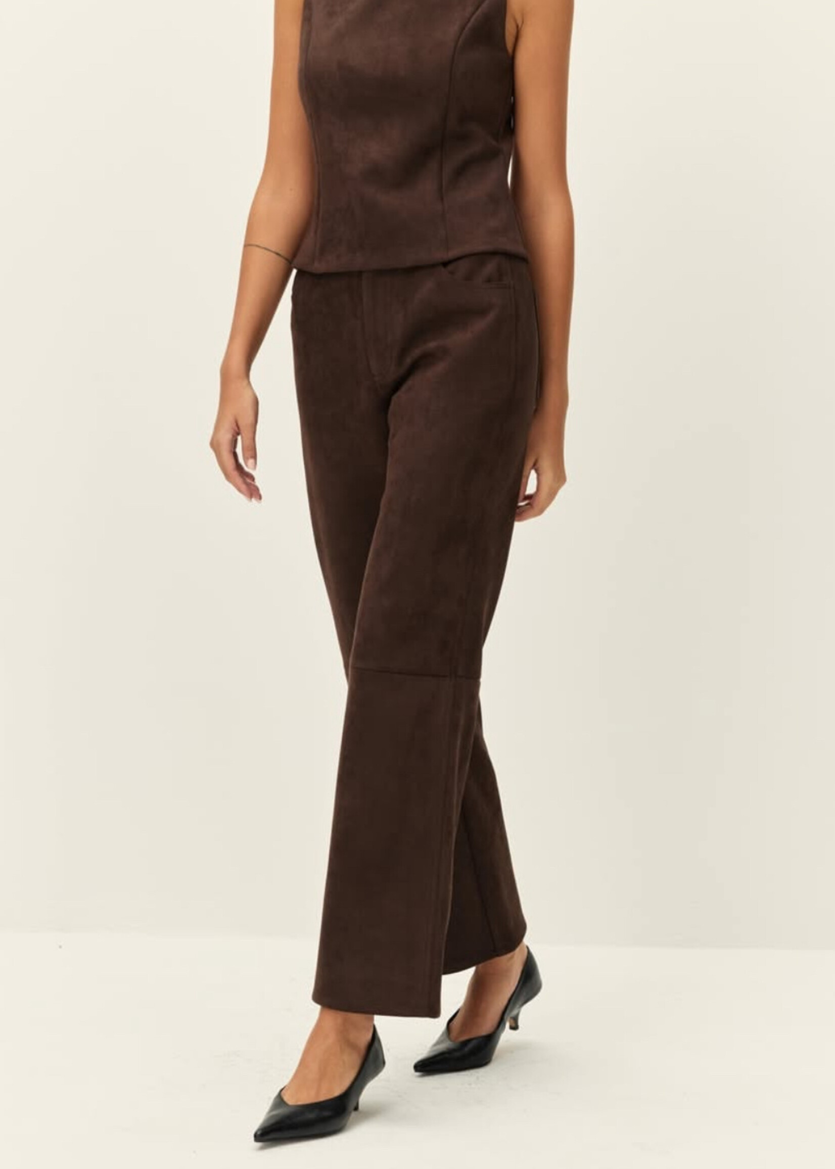 Elitaire Boutique Etienne Faux Suede Pants