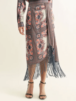 Elitaire Boutique Aries Fringe Midi Skirt