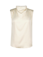 Elitaire Boutique Beckette Cowl Neck Top in Dove
