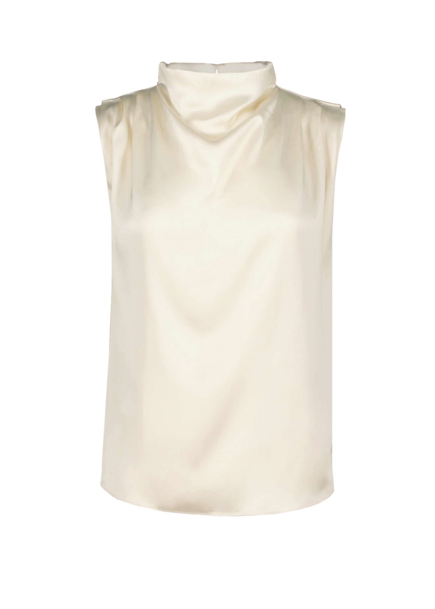 Elitaire Boutique Beckette Cowl Neck Top in Dove