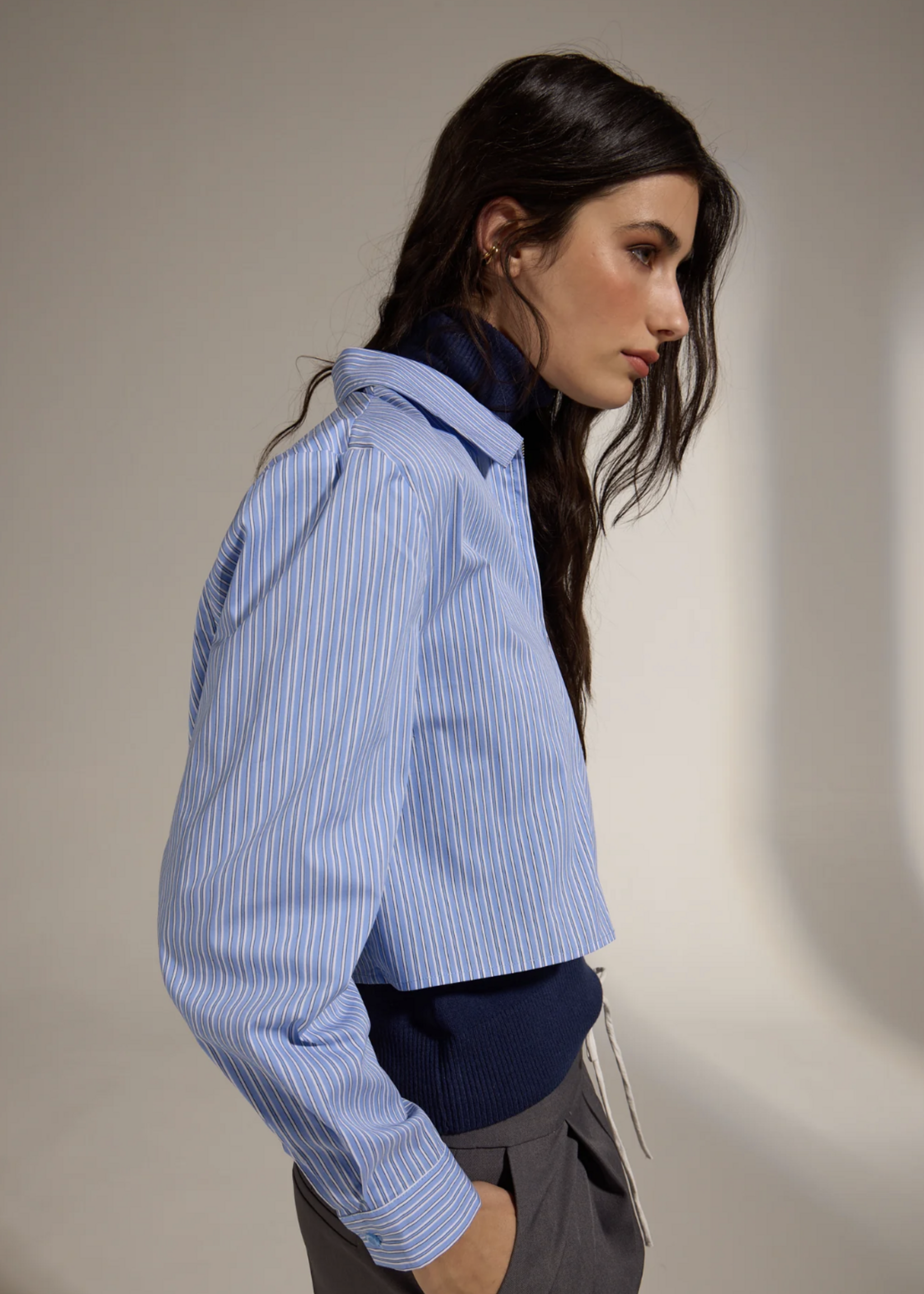 Elitaire Boutique Winger Zip Up Shirt
