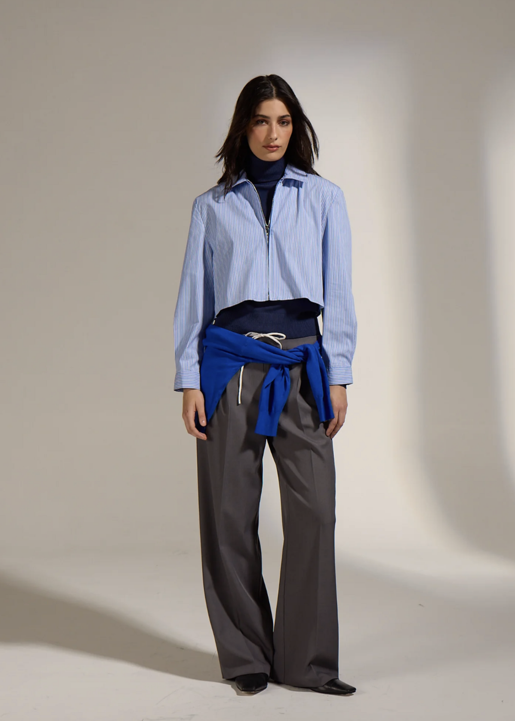 Elitaire Boutique Winger Zip Up Shirt