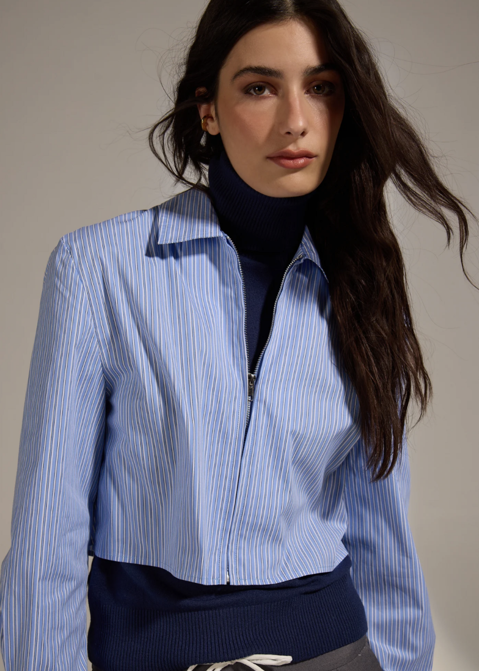 Elitaire Boutique Winger Zip Up Shirt