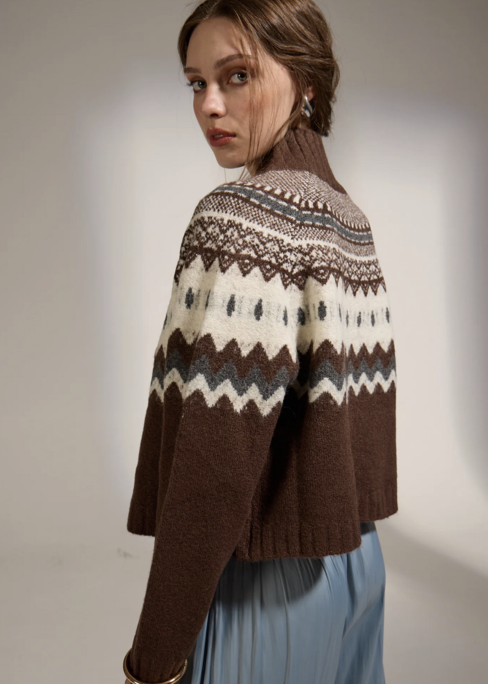 Elitaire Boutique Cinnamon Turtleneck Sweater