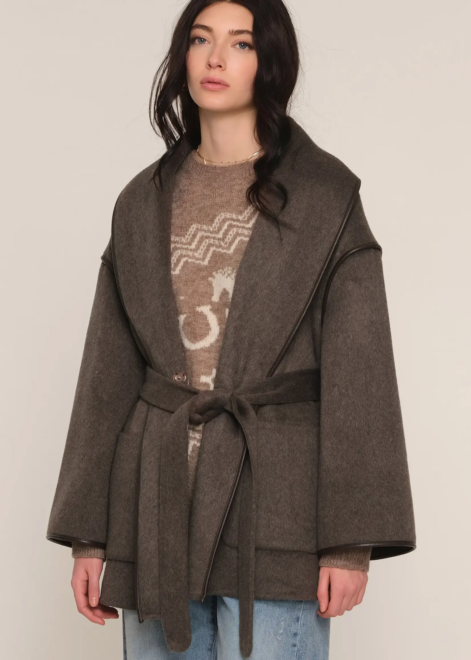 Elitaire Boutique Ruth Belted Coat