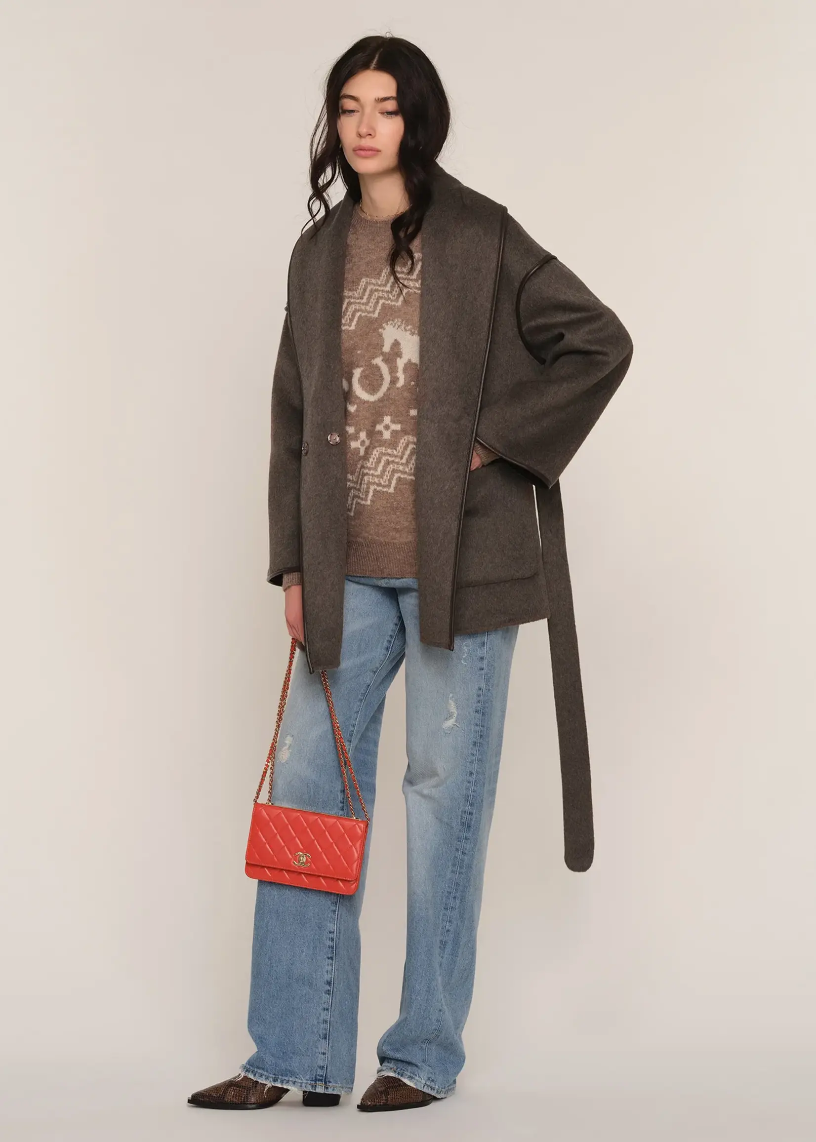 Elitaire Boutique Ruth Belted Coat