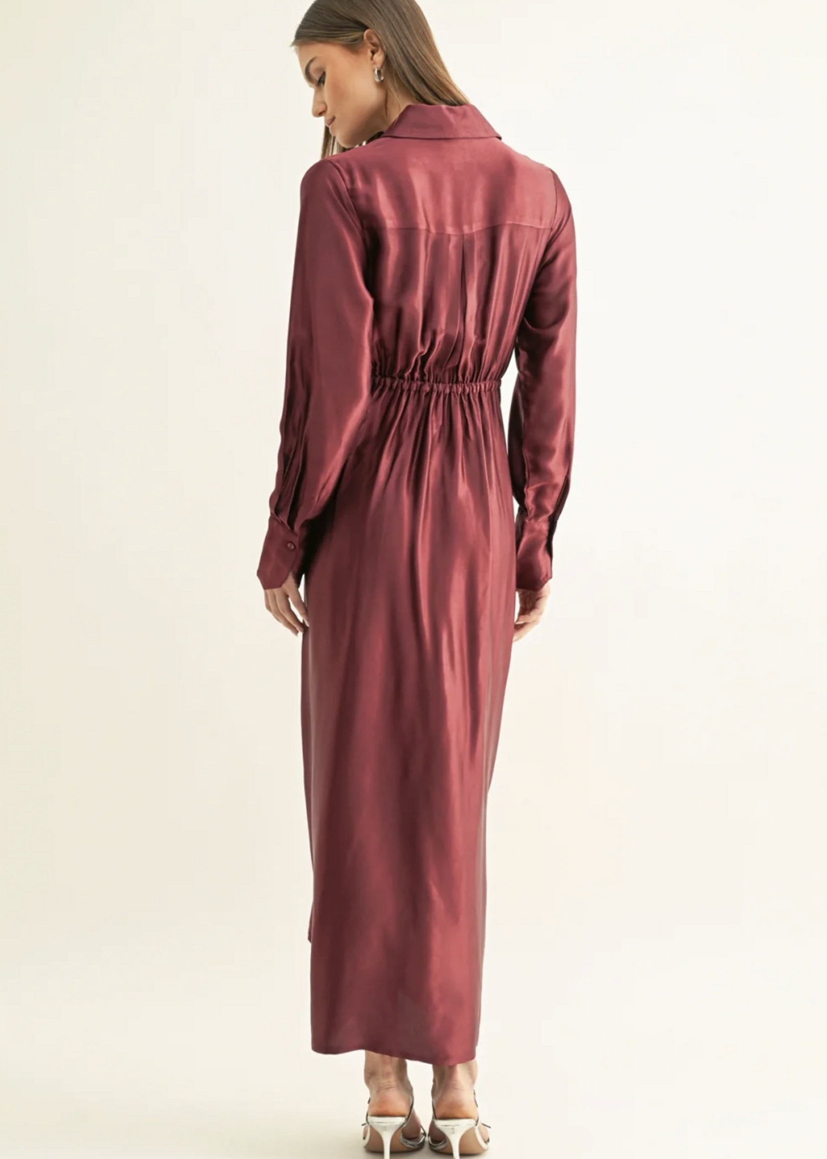 Elitaire Boutique Kannon Midi Shirt Dress