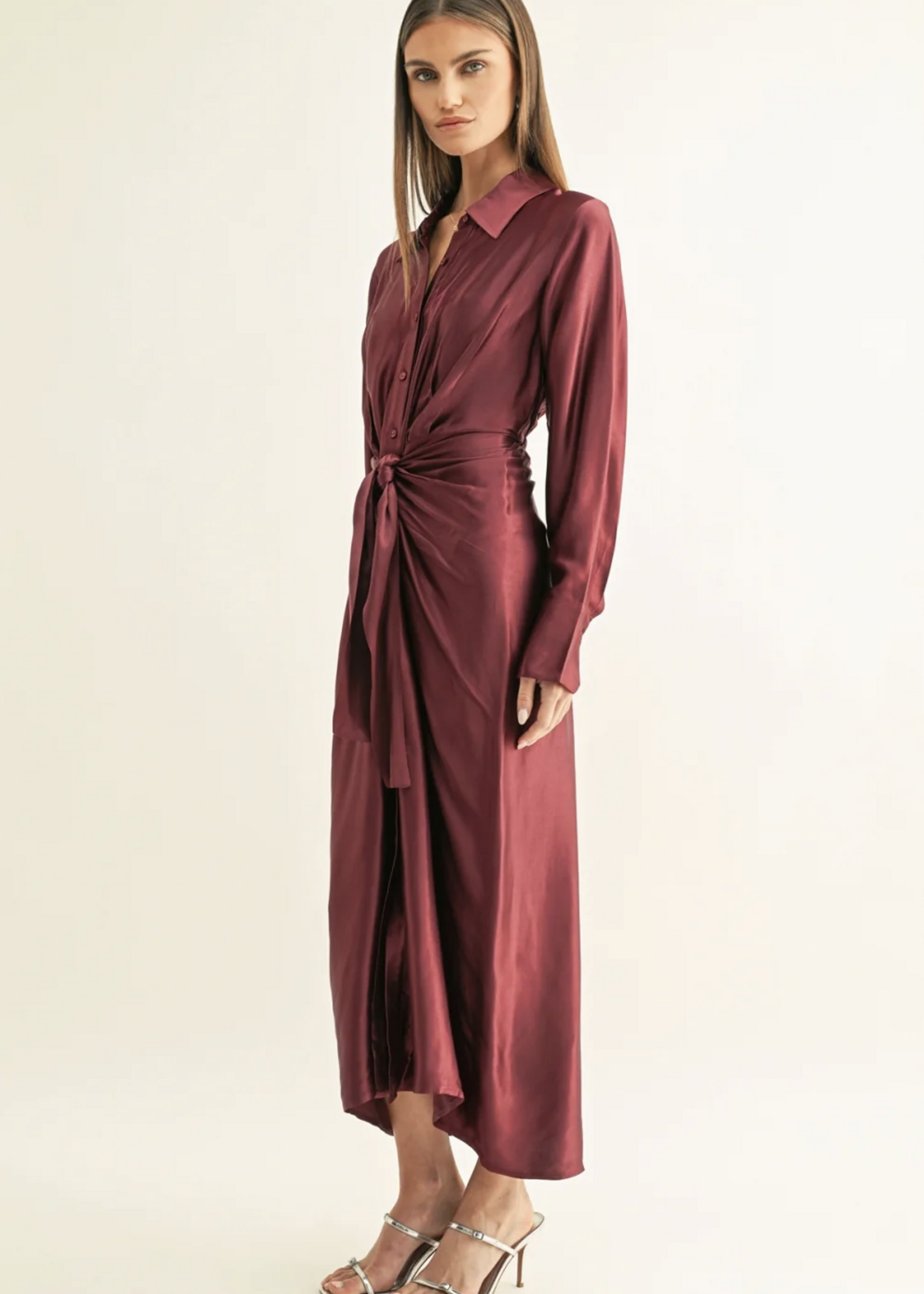 Elitaire Boutique Kannon Midi Shirt Dress