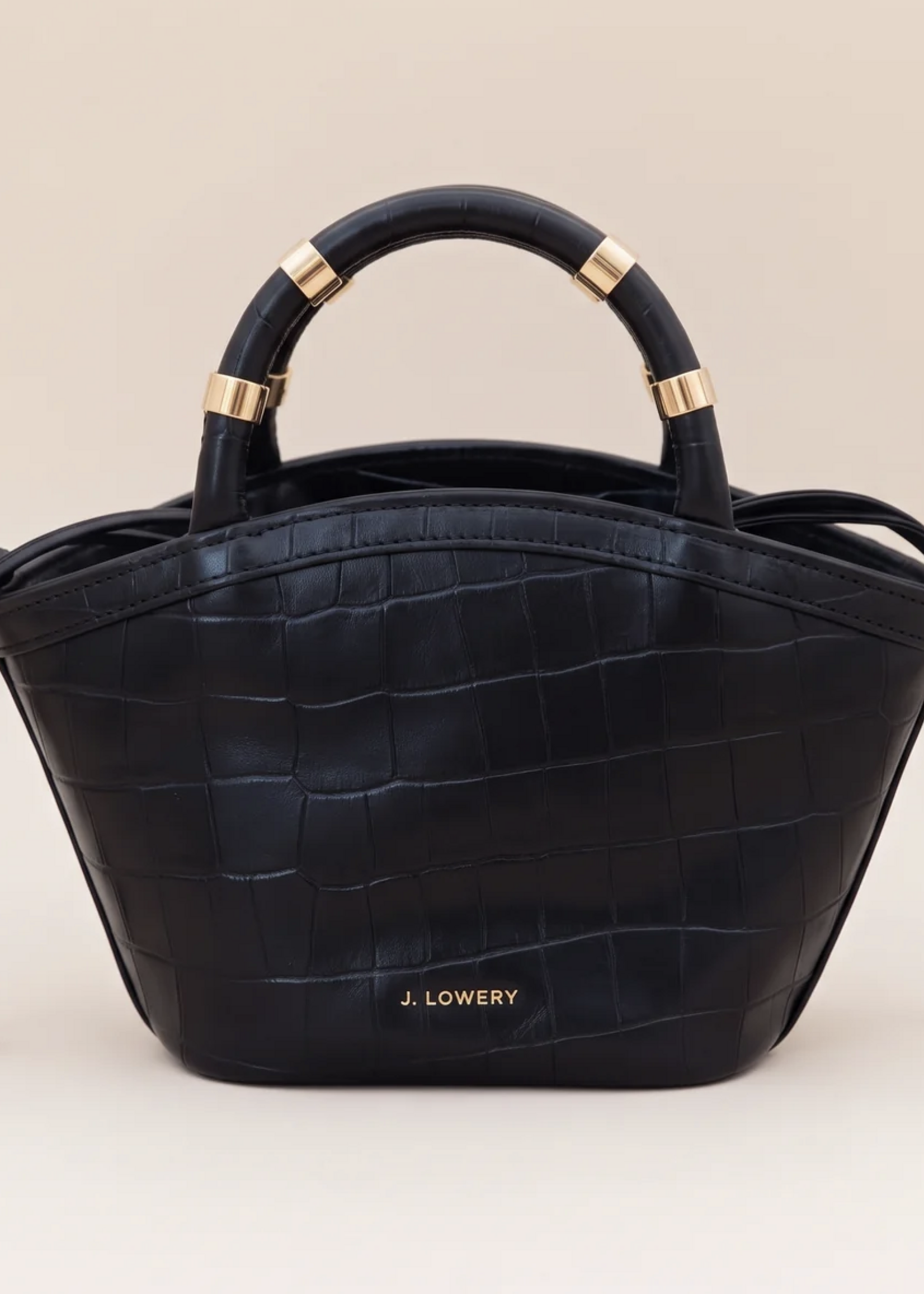 Elitaire Boutique The Mini Tote in Black Croc