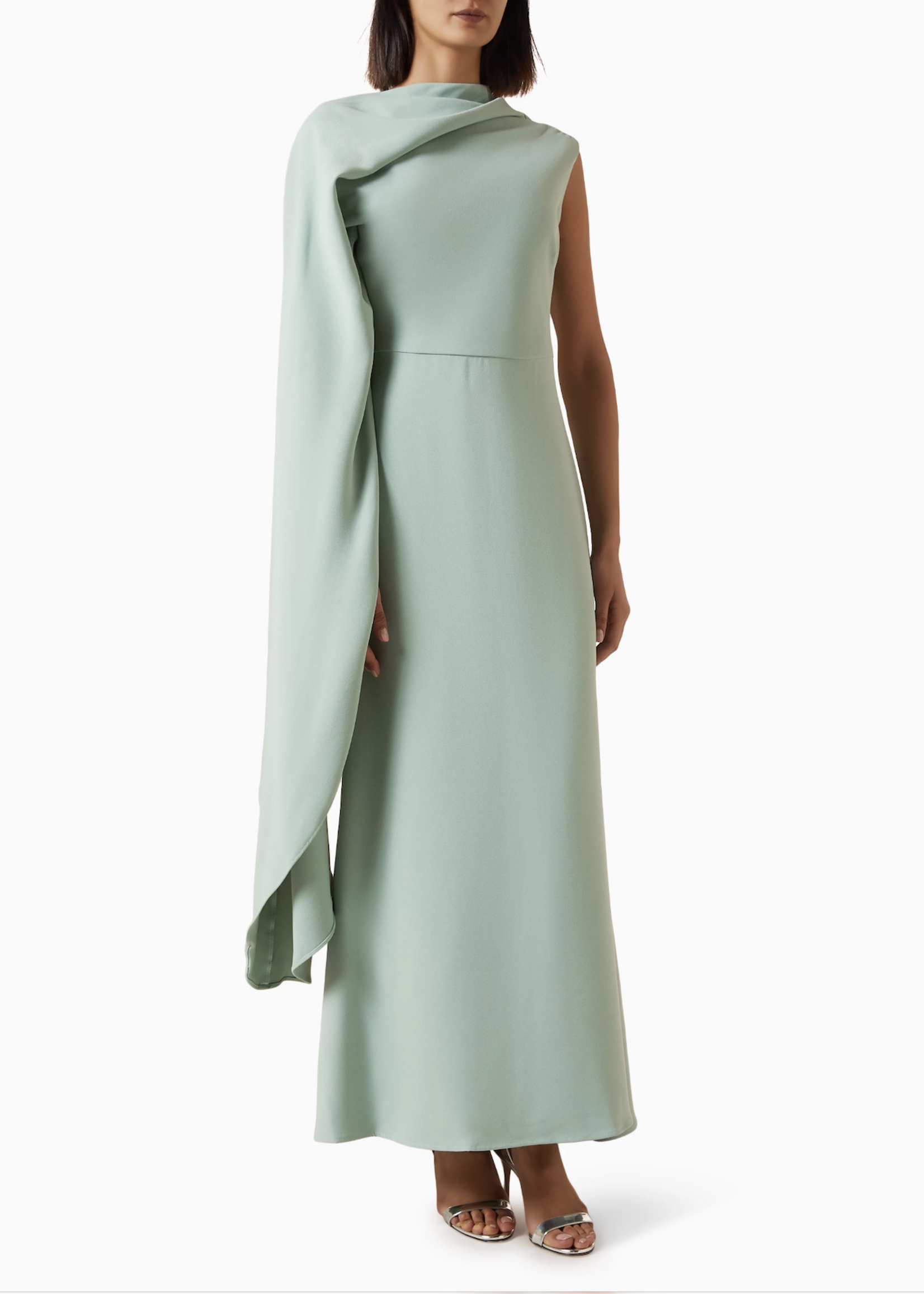 Elitaire Boutique Leonara Asymmetric Cape Gown