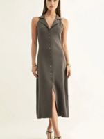 Elitaire Boutique Lily Halter Knit Midi Dress