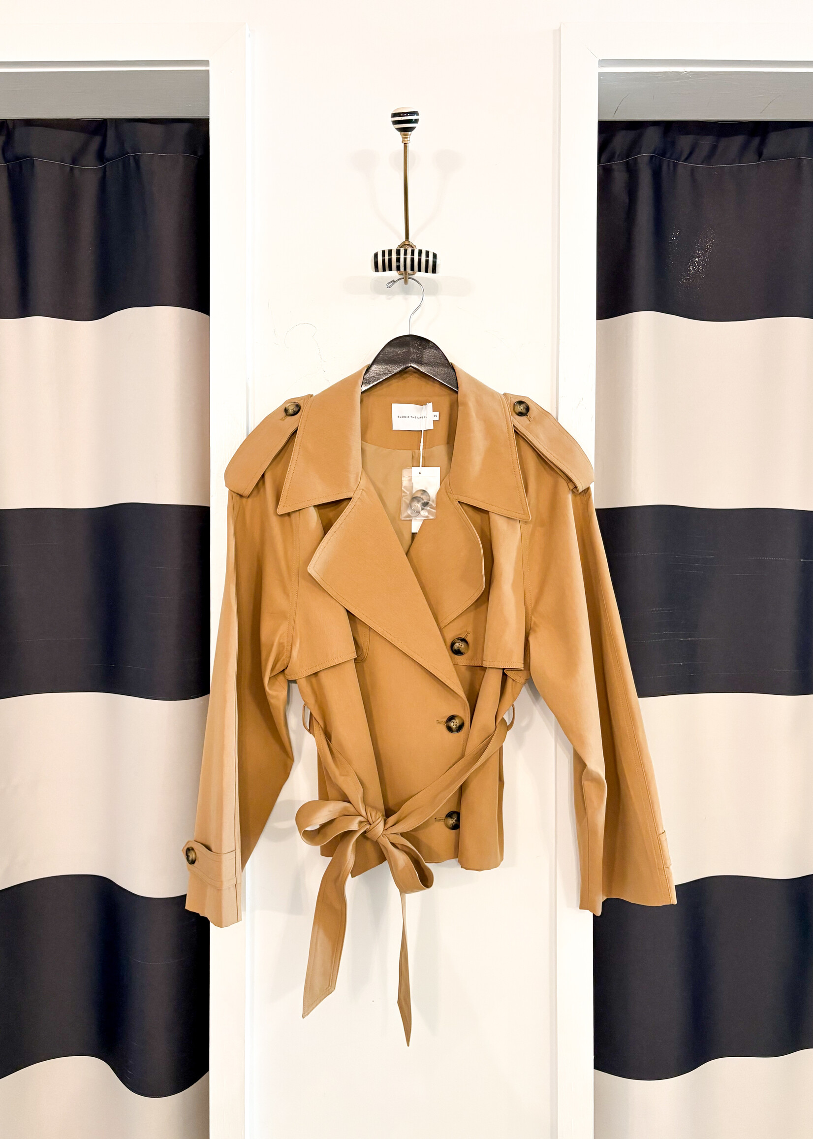 Elitaire Boutique Eleanor Cropped Trench Coat
