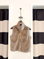 Elitaire Boutique Faux Fur Funnel Neck Vest