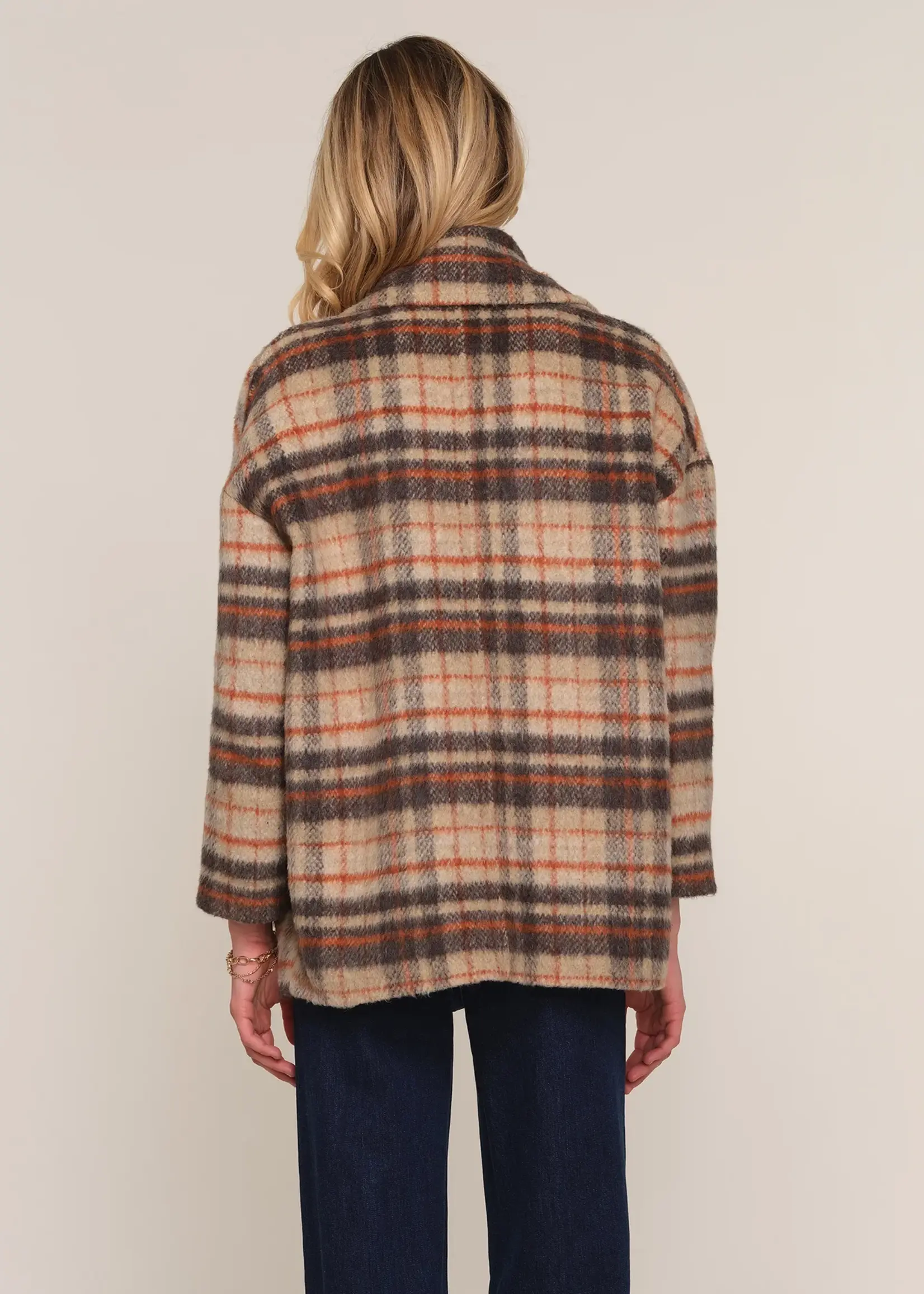 Elitaire Boutique Mackie Plaid Coat