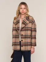 Elitaire Boutique Mackie Plaid Coat