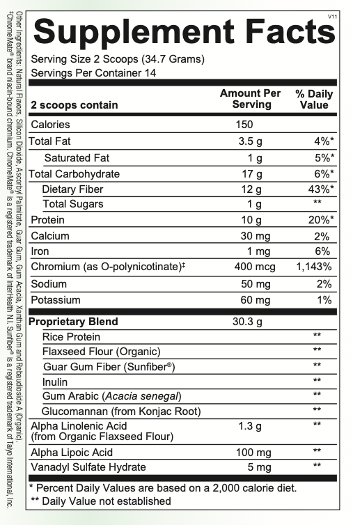 HPA-------------- GLYCEMIC SUPPORT XR (Vanilla flavor)